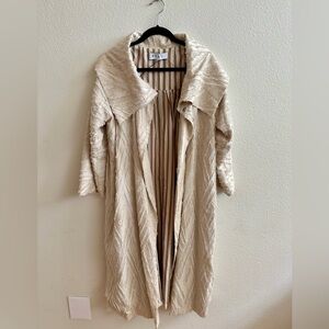 NWT! BURU The Grace Coat 2.0 in Ivory Fringe / Size L/XL